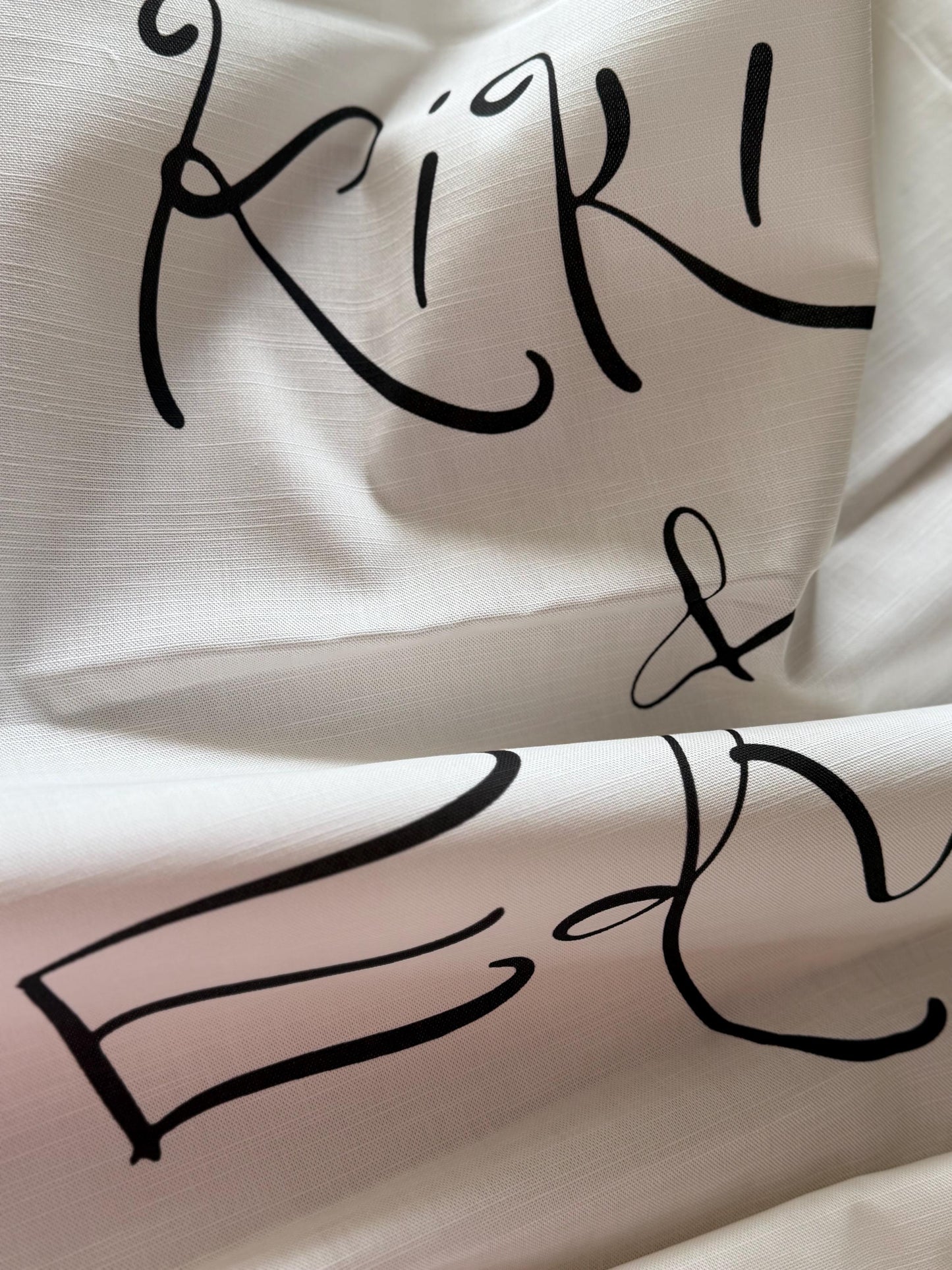 Size 3 Linen Sign - Baby Shower