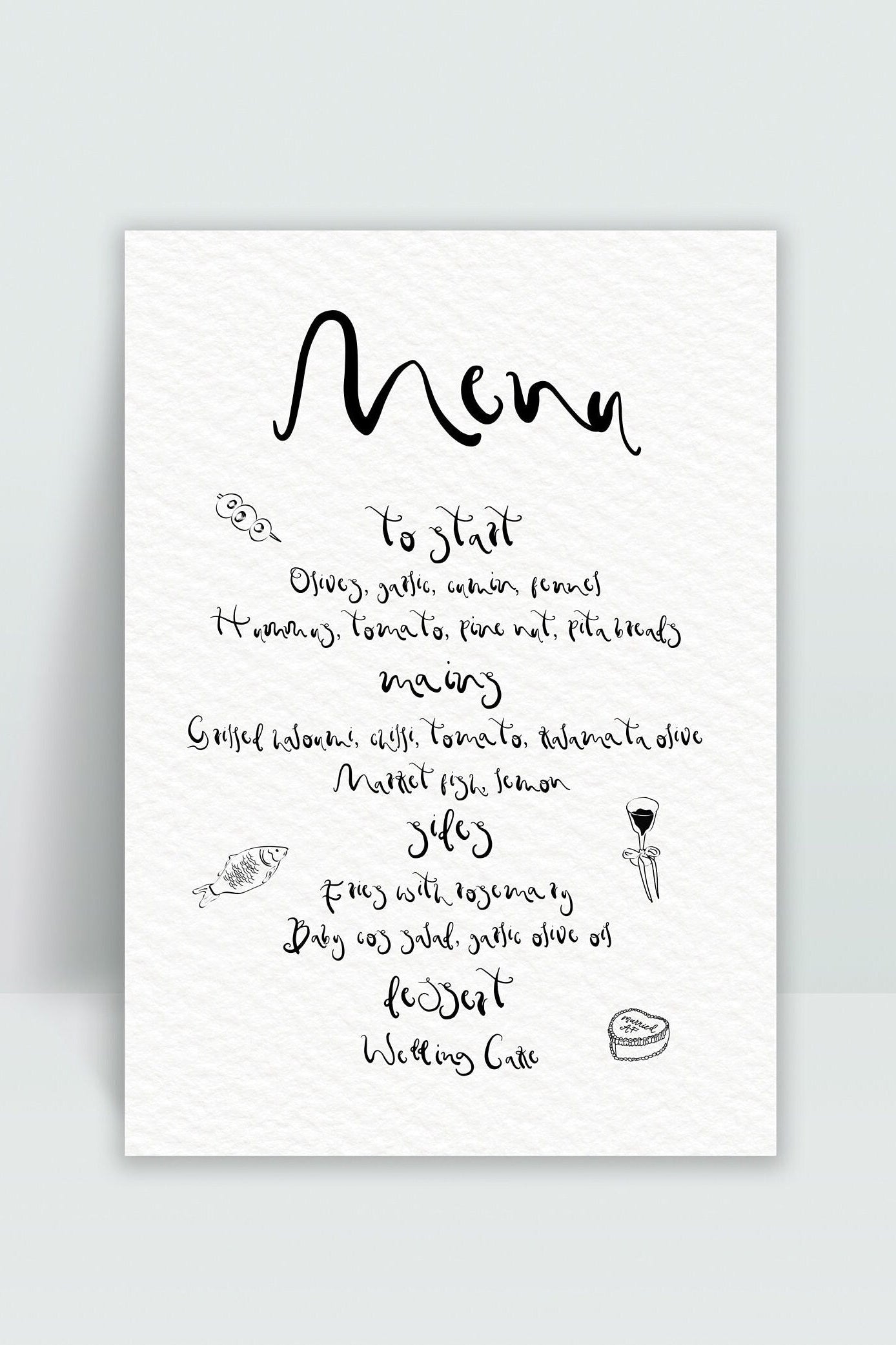 Whimsy Menu Template