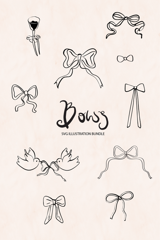 Bow Illustrations SVG Bundle