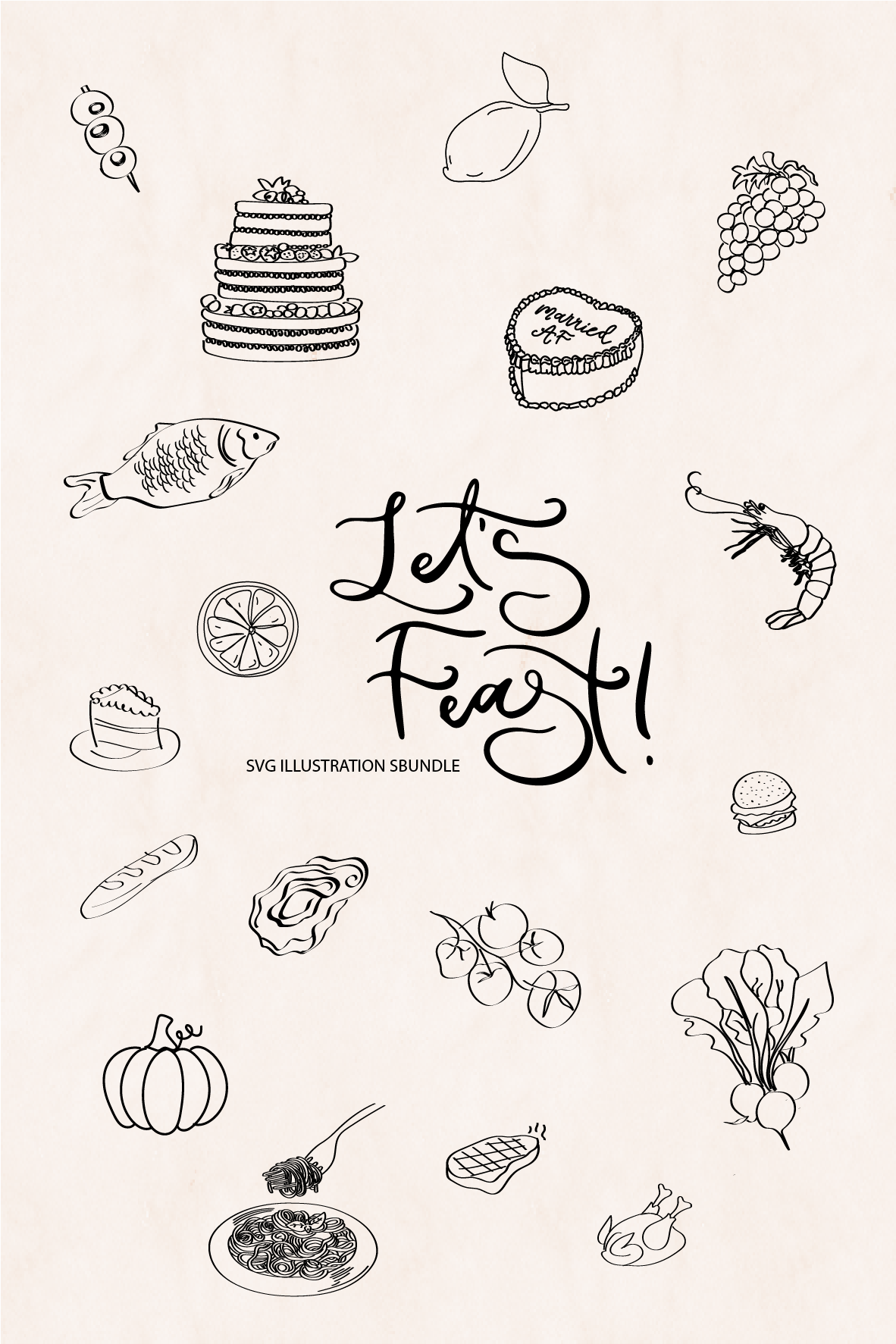Feast Illustrations SVG Bundle
