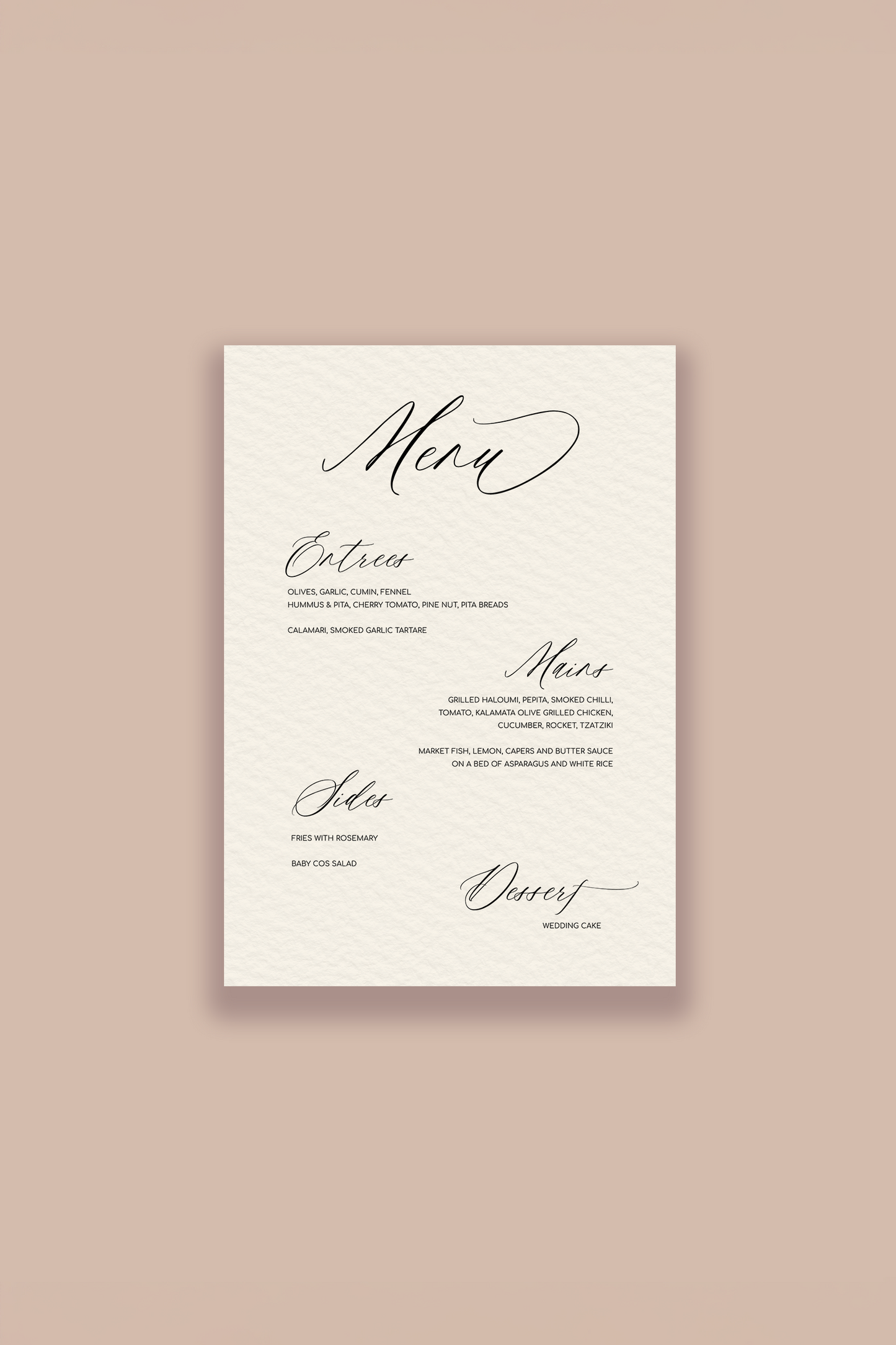 Fleur Menu Template