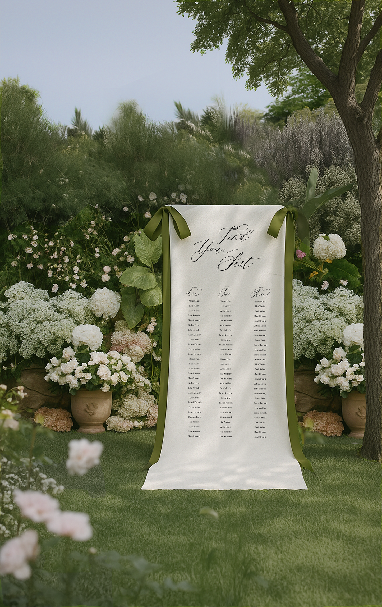 Fleur Seating Chart Template