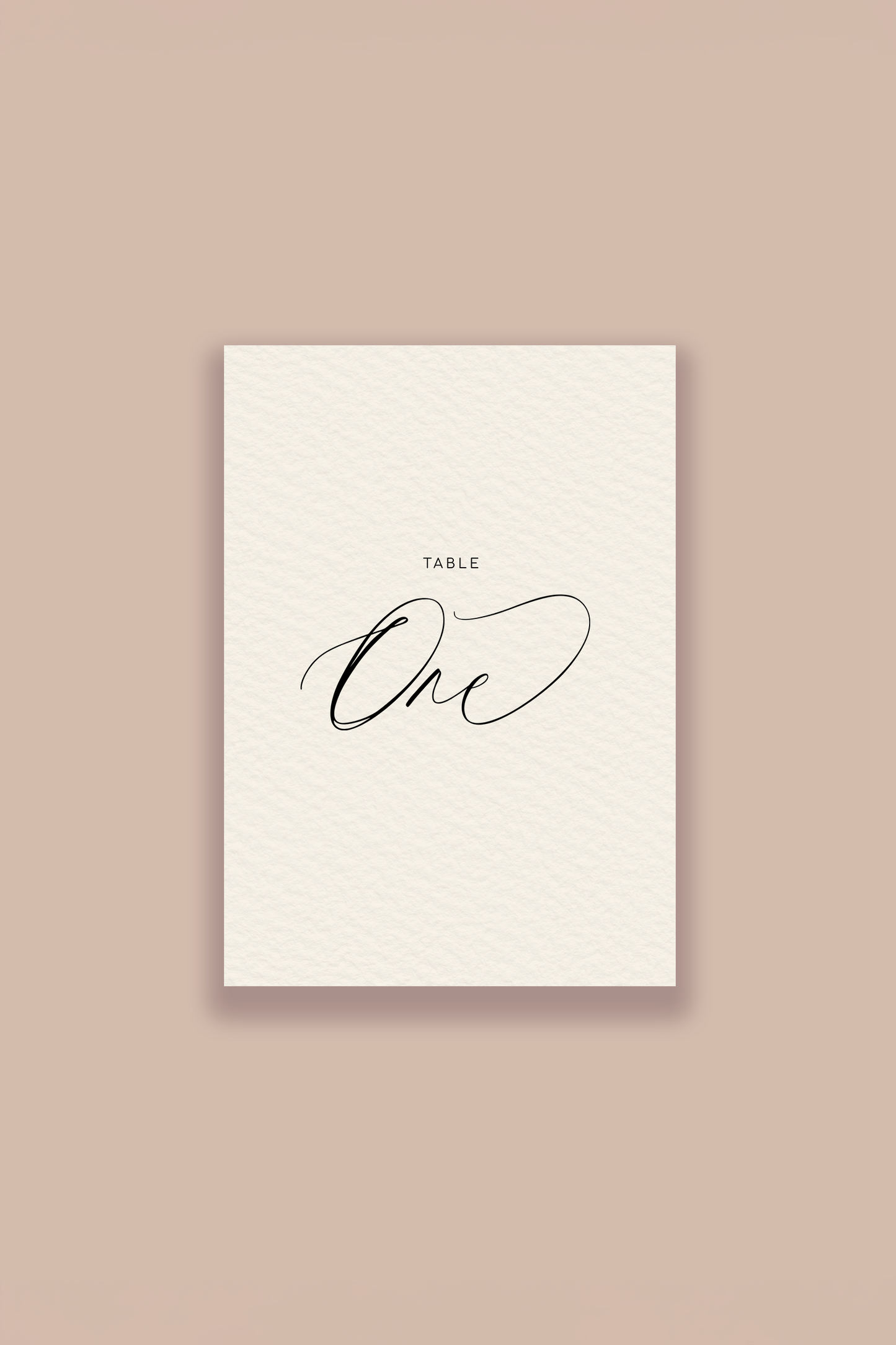 Fleur Table Number Template