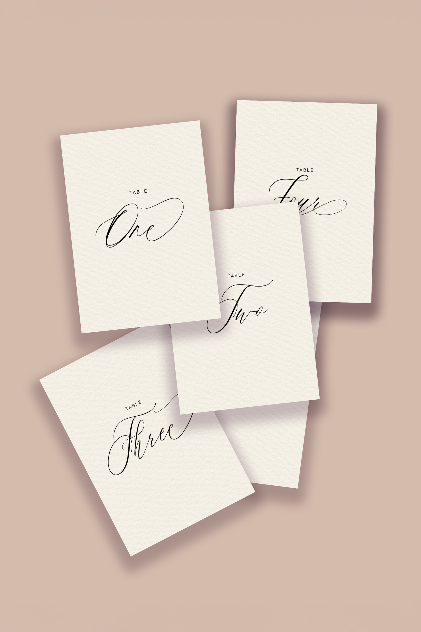 Fleur Table Number Template