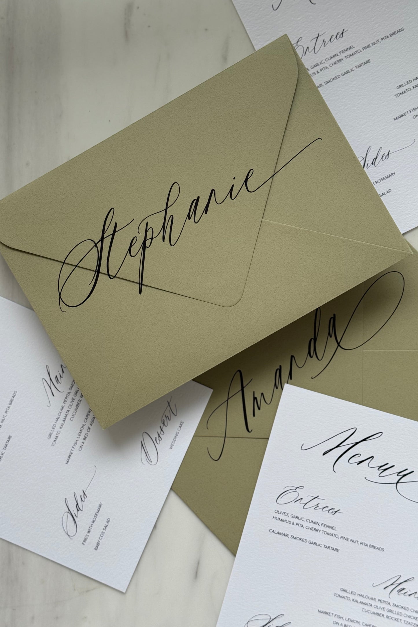 Fleur Place Card Template