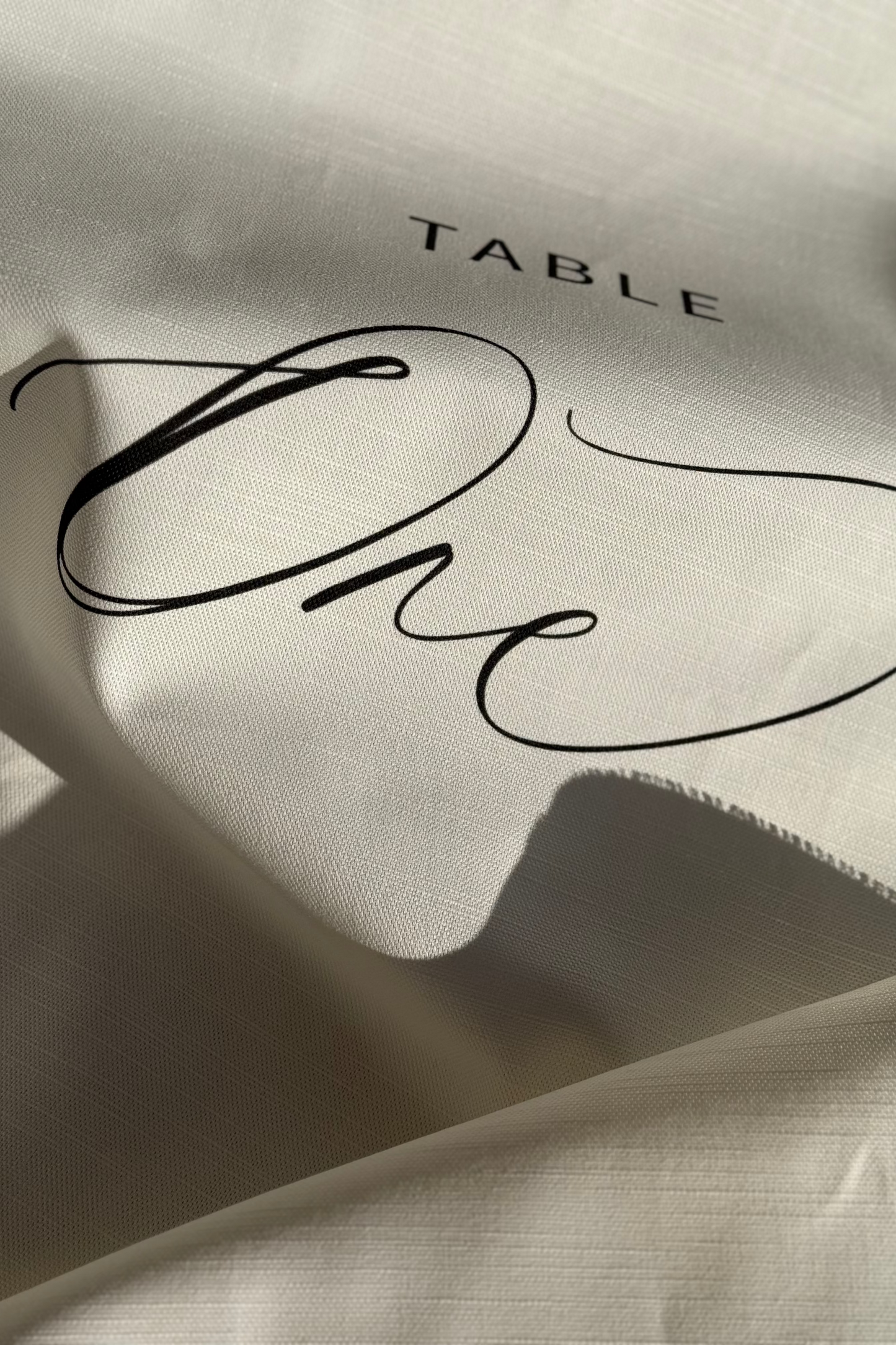 Linen Table Numbers - Whimsy Design