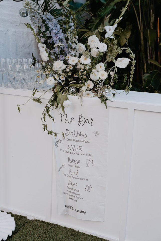 Size 1 Linen Sign