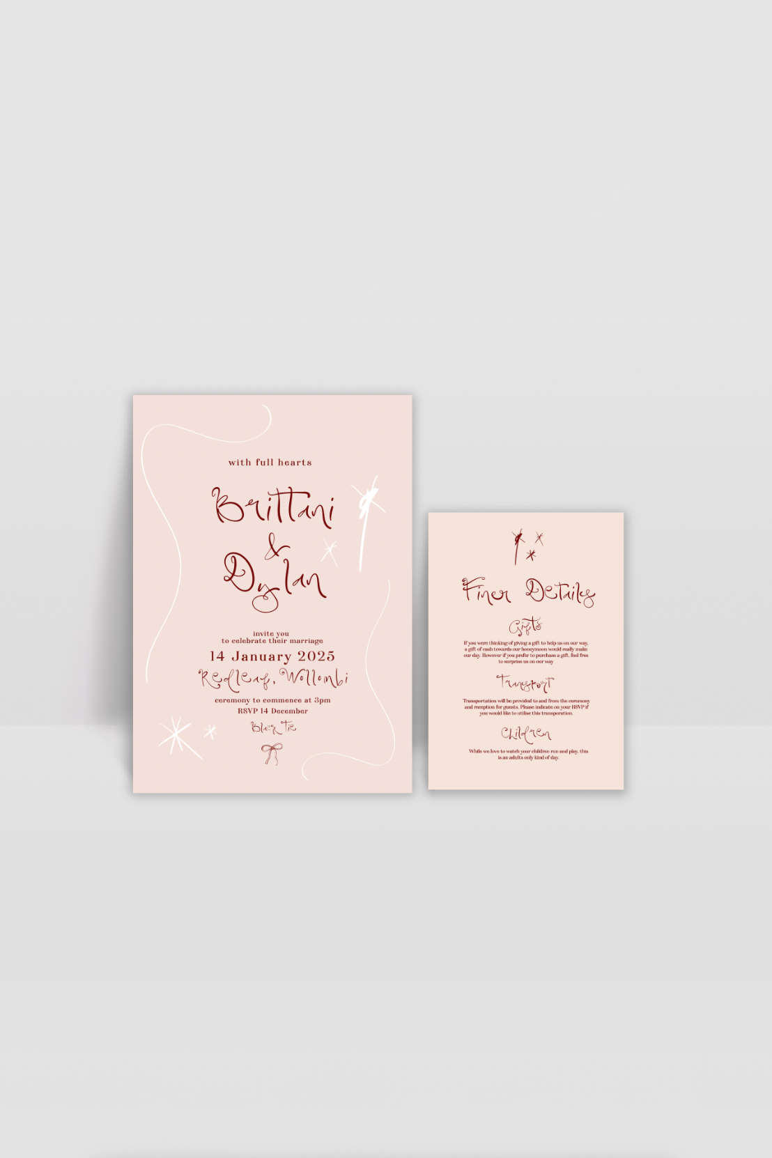 Wedding Invitation Set Template
