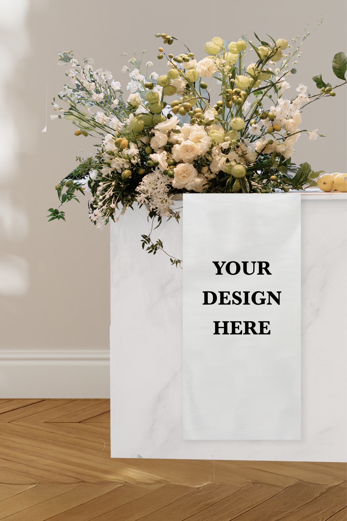 Size 1 Linen Sign - Print Your Own Design