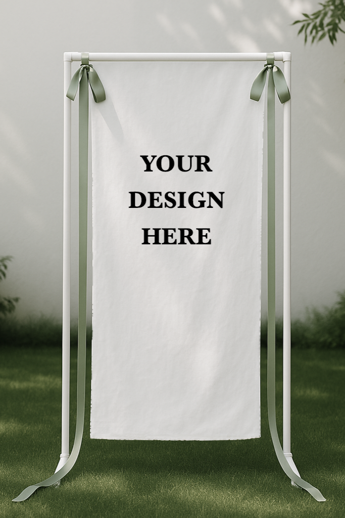Size 2 Linen Sign - Print Your Own Design