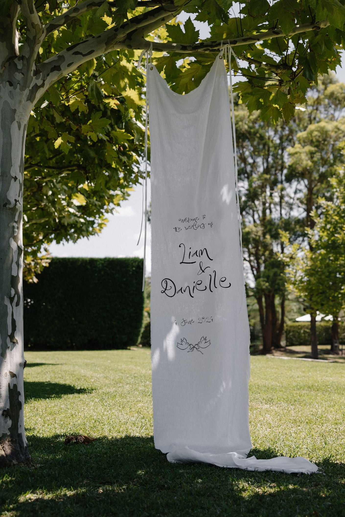 Size 4 Linen Sign - Print Your Own Design