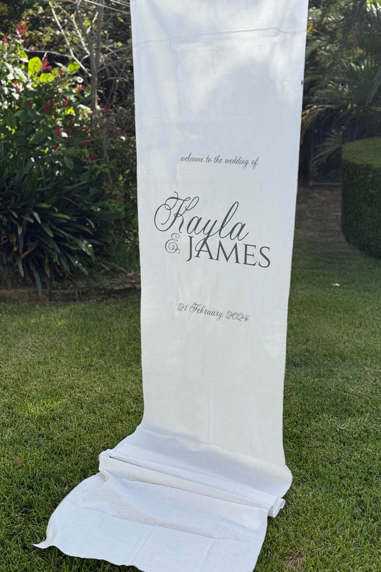 Size 4 Linen Sign - Print Your Own Design