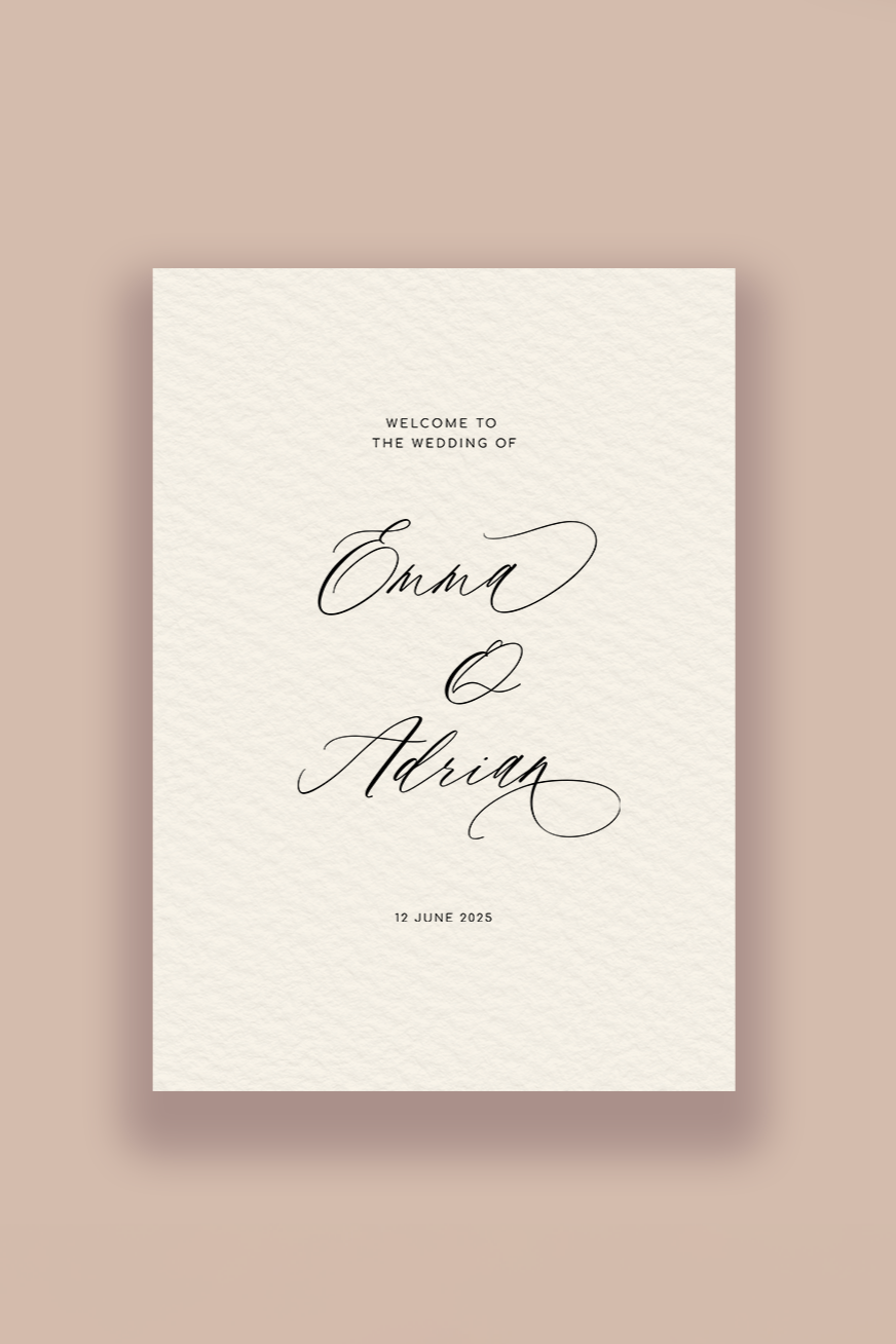 Fleur Welcome Sign Template