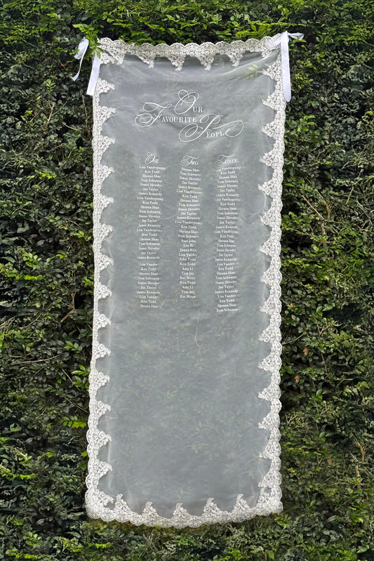 Large Lace Seating Sign