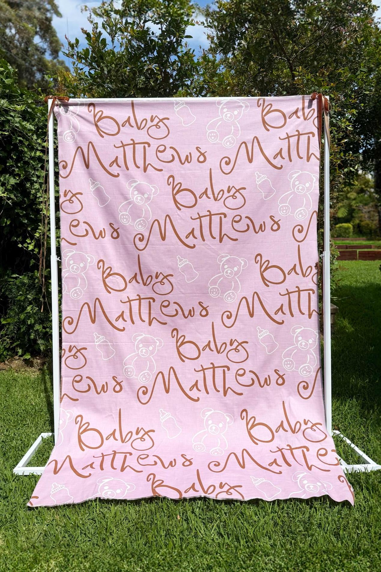 Size 5 Linen Sign