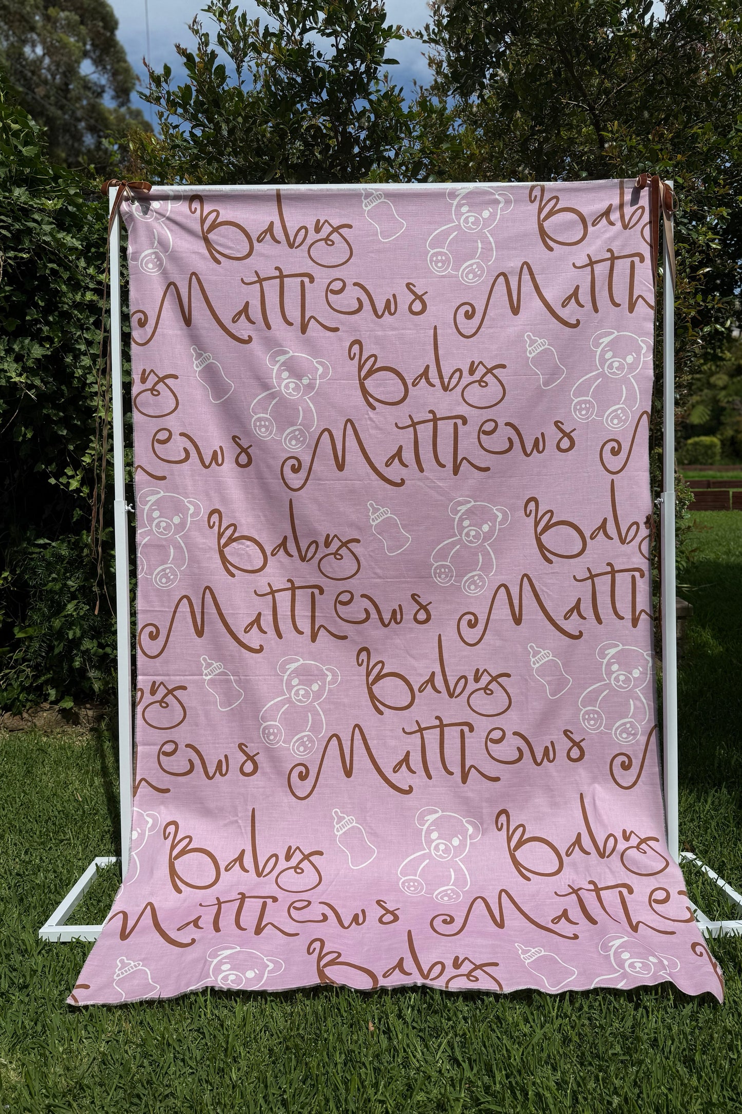 Size 5 Linen Sign - Print Your Own Design