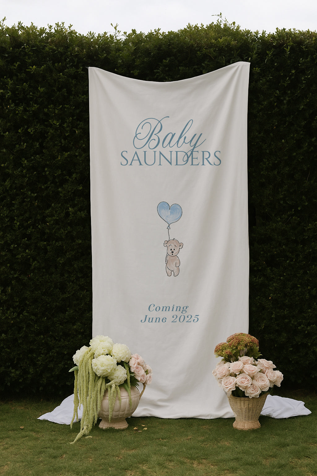 Size 6 Linen Sign - Print Your Own Design
