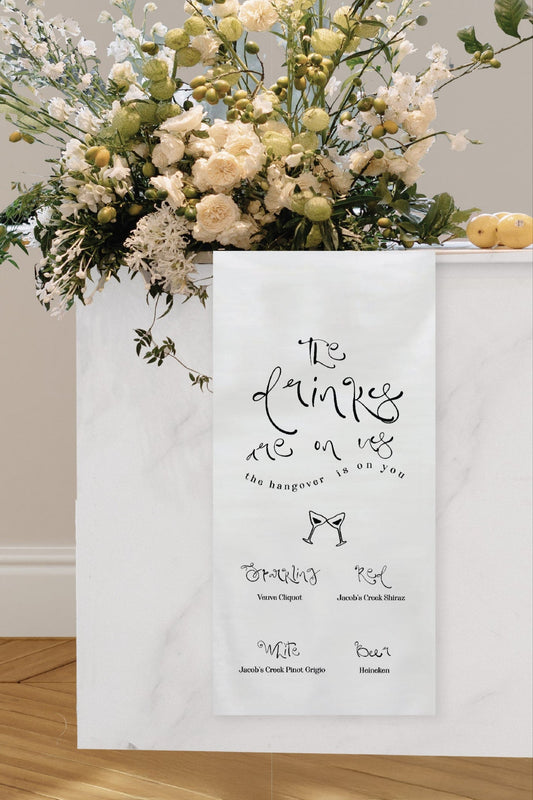 Size 1 Linen Sign