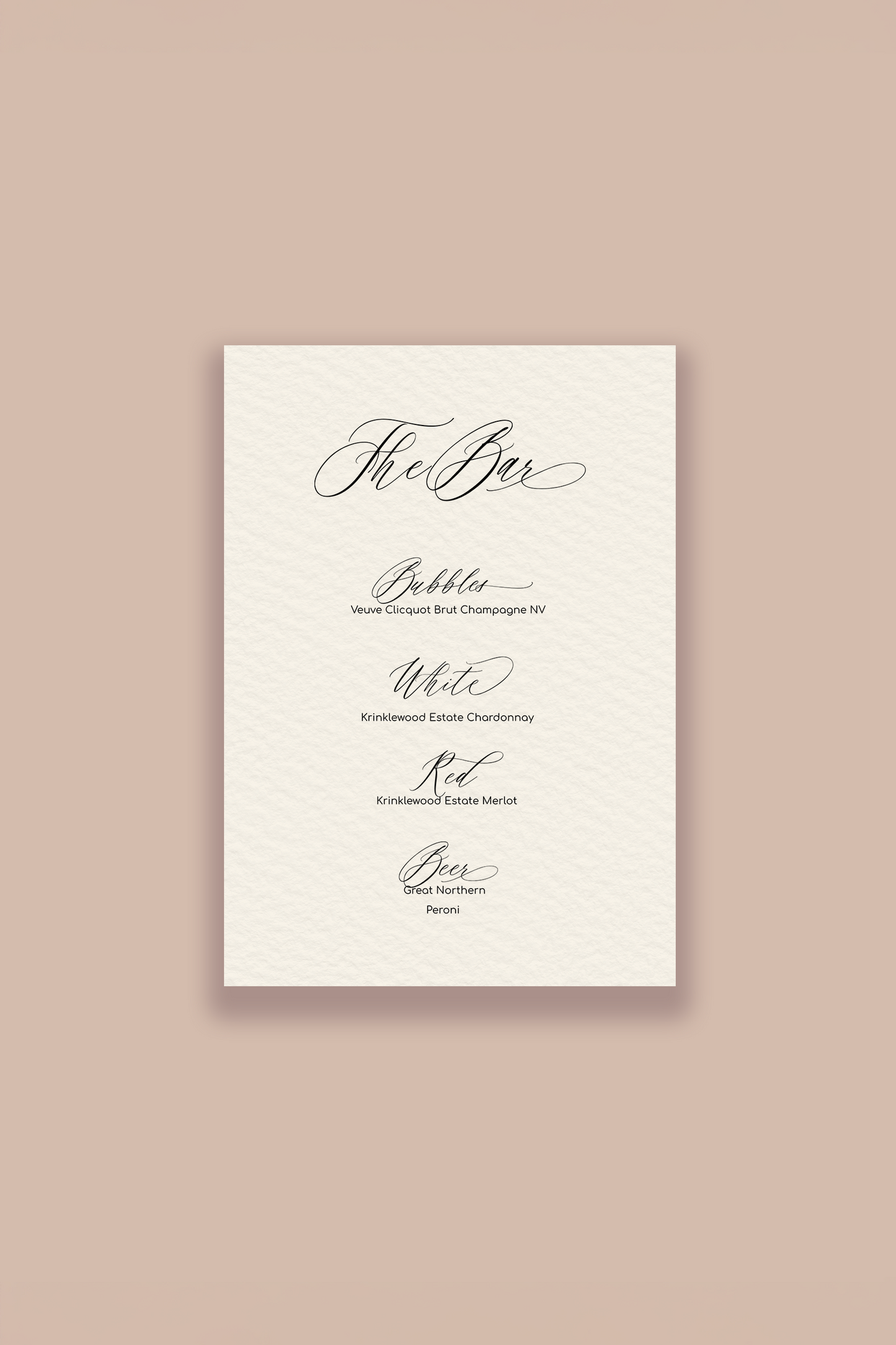 Fleur Bar Sign Template