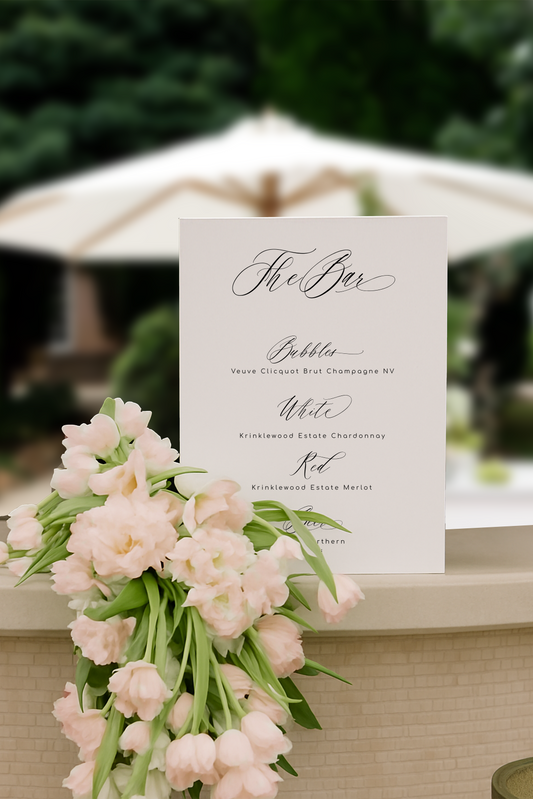Fleur Bar Sign Template