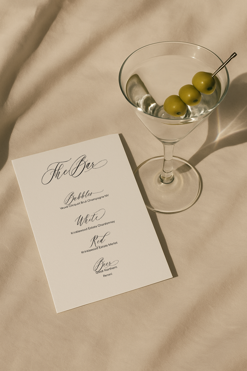 Fleur Bar Sign Template
