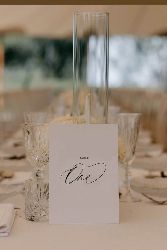 Fleur Table Number Template