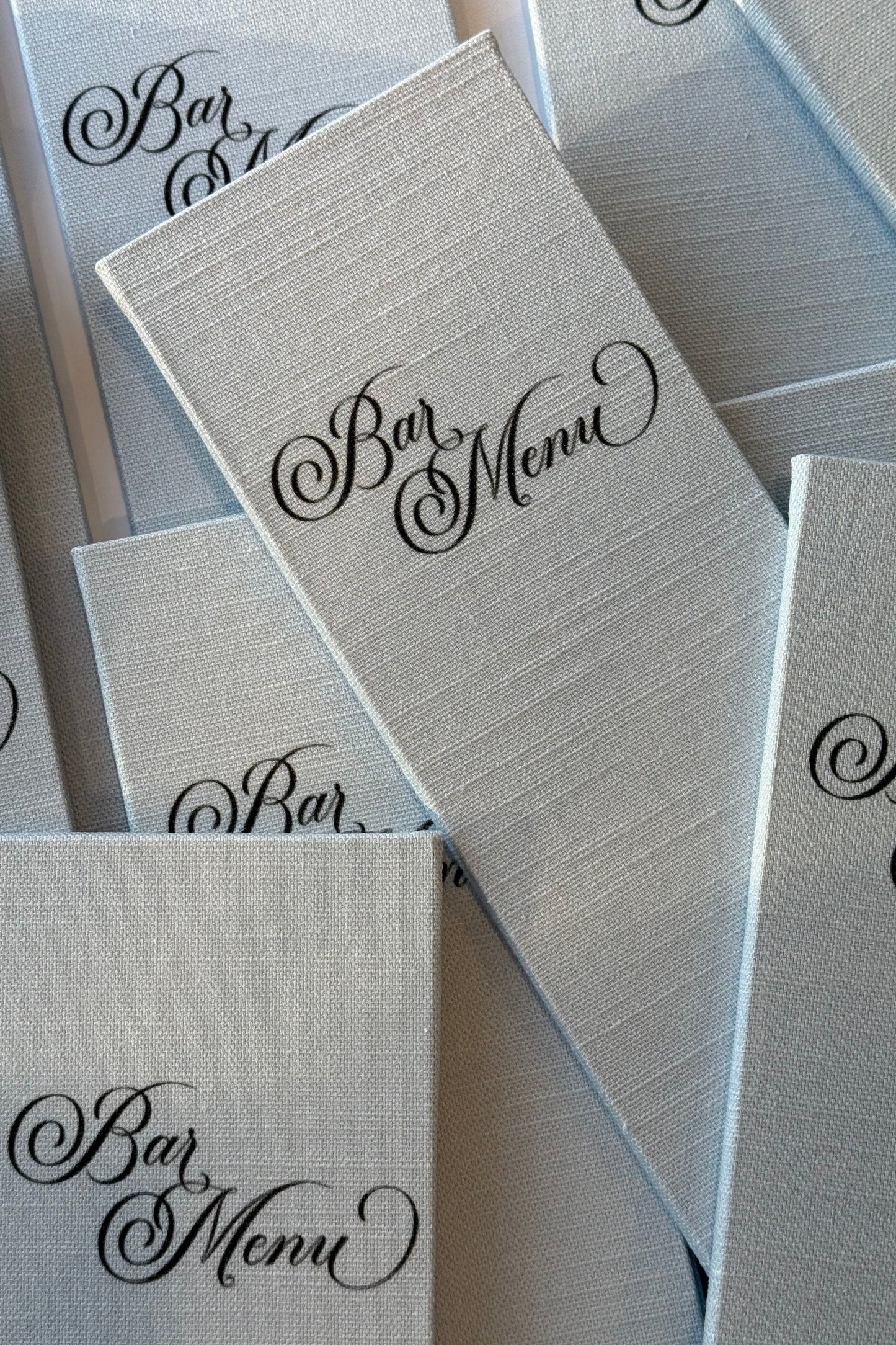 Linen Hard Cover Menu - Print Your Own Design
