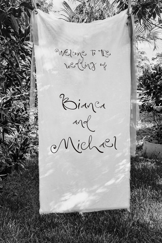 Size 2 Linen Sign