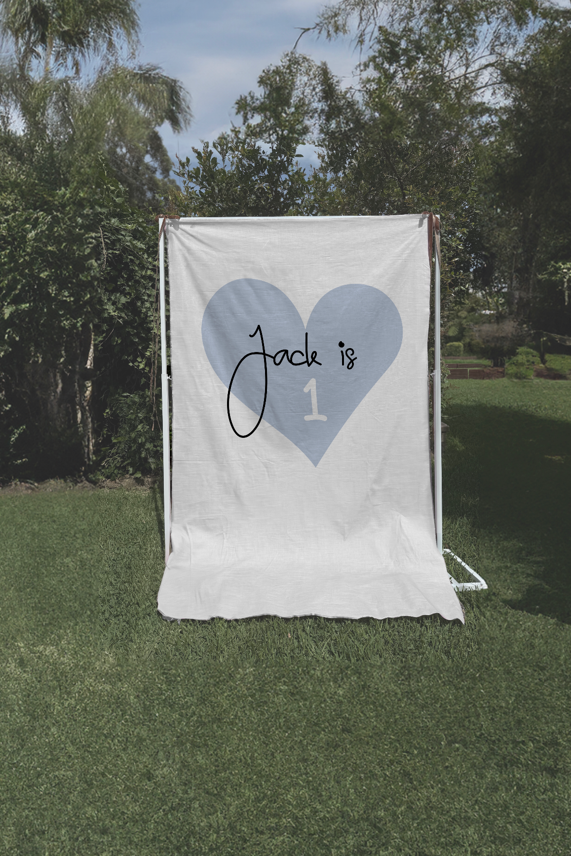 Size 5 Linen Sign - Birthday Party
