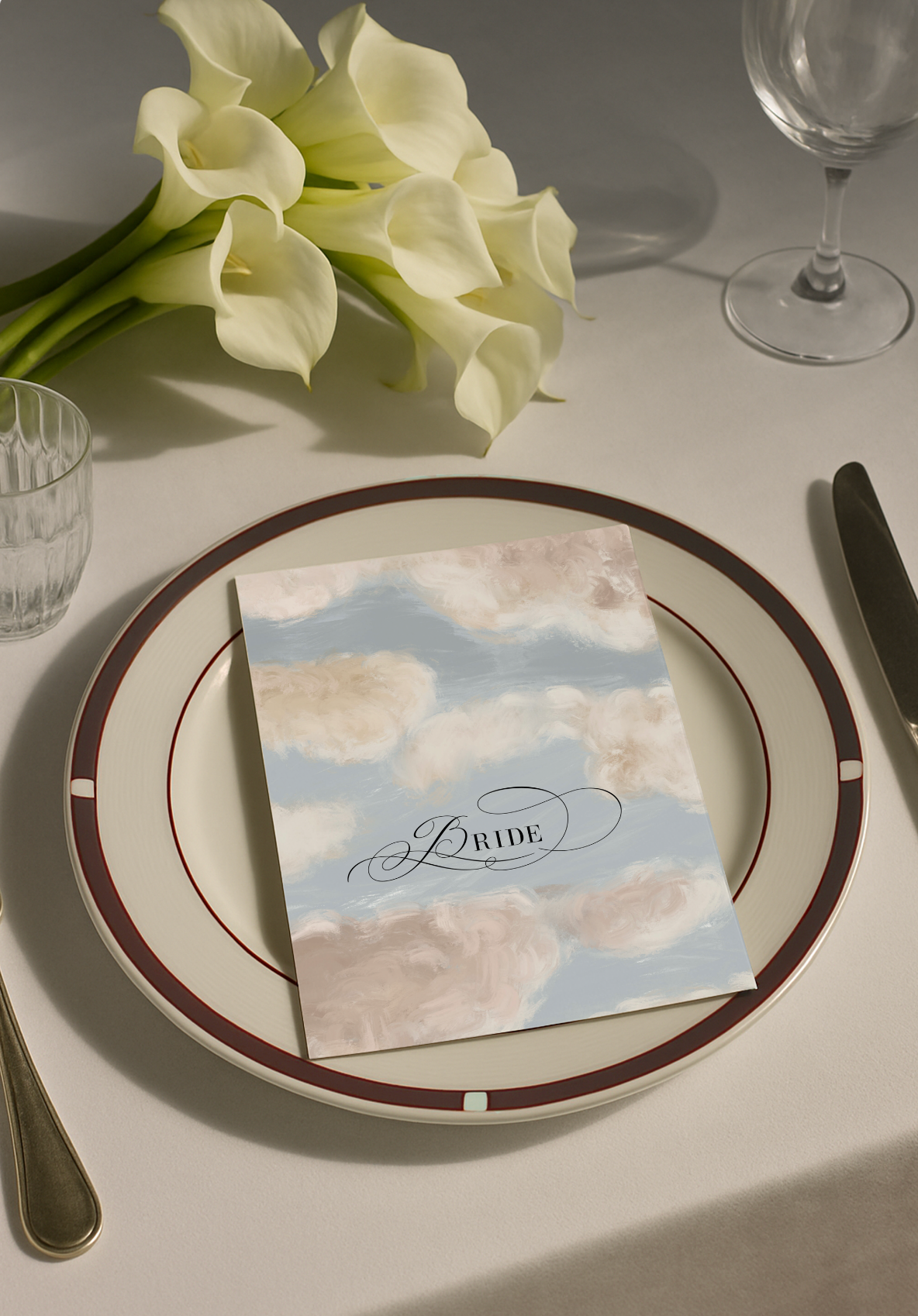 Swan Lake Menu Template
