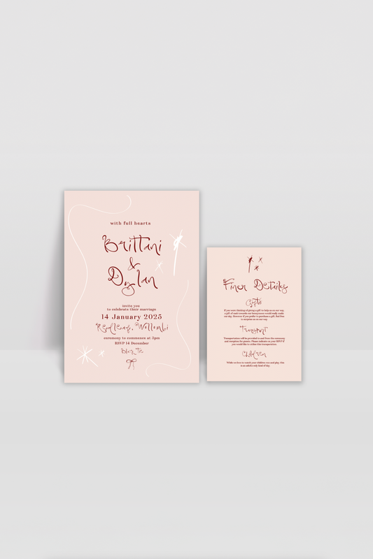 Wedding Invitation Set Template