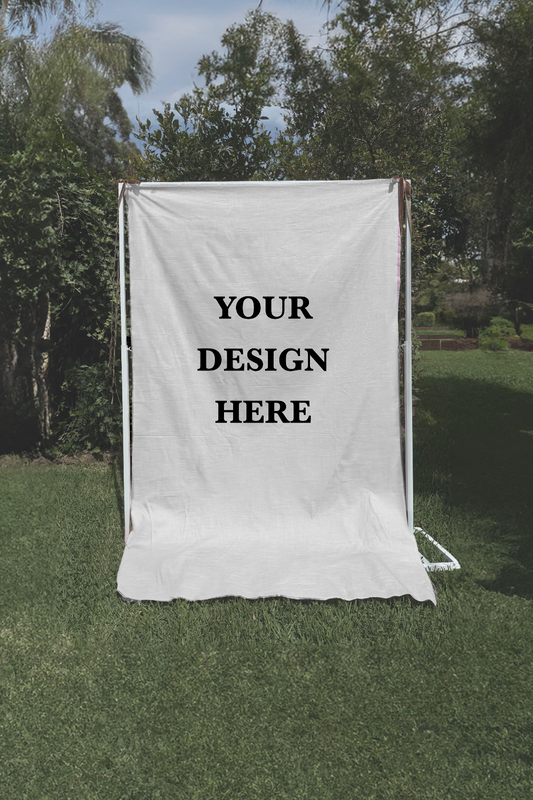 Size 5 Linen Sign - Print Your Own Design