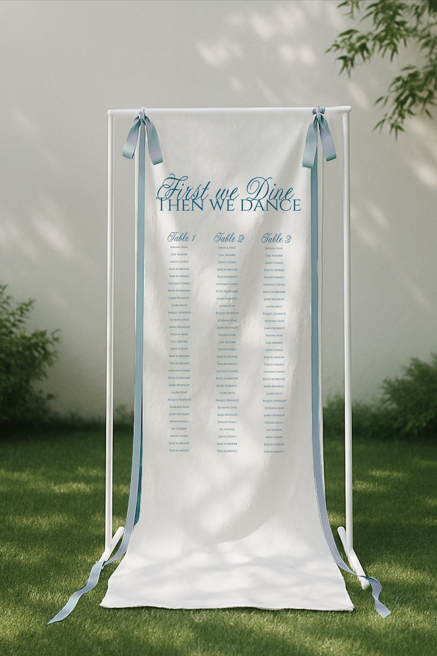 Size 3 Seating Linen Sign