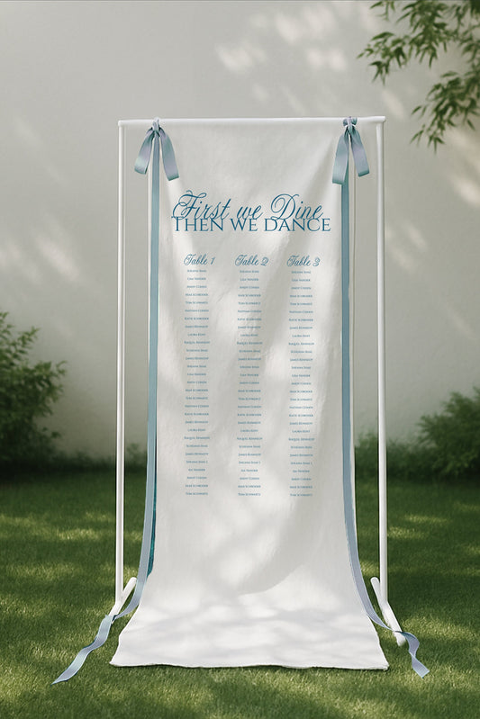 Size 3 Seating Linen Sign