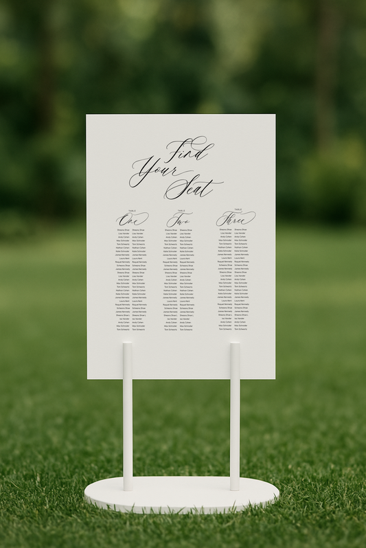 Fleur Seating Chart Template