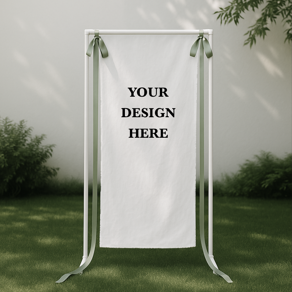 Size 2 Linen Sign - Print Your Own Design