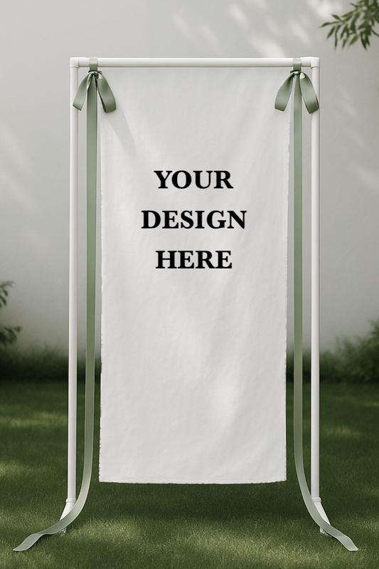 Size 2 Linen Sign - Print Your Own Design