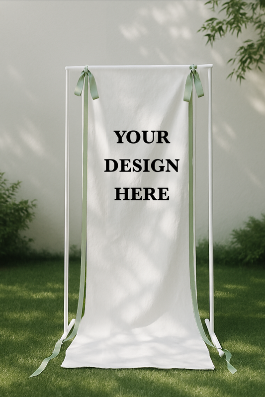 Size 3 Linen Sign - Print Your Own Design