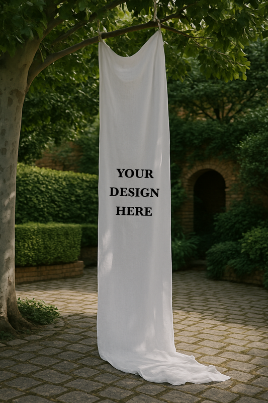 Size 4 Linen Sign - Print Your Own Design