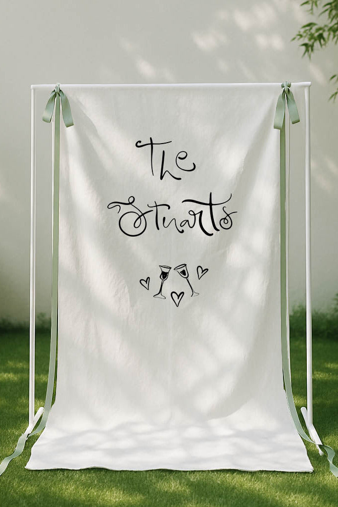 Size 5 Linen Sign - Print Your Own Design