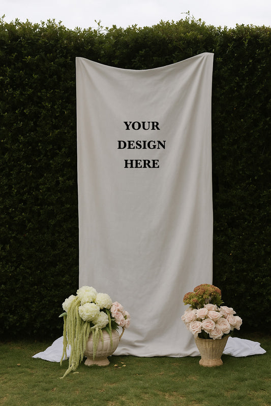 Size 6 Linen Sign - Print Your Own Design