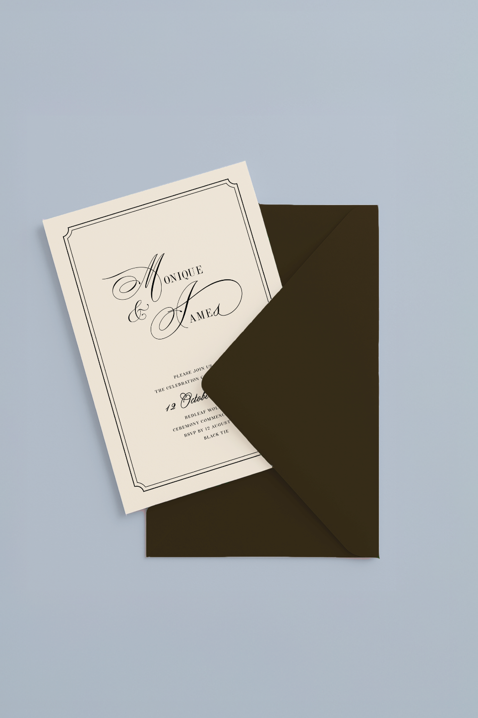 Swan Lake Invitation Template