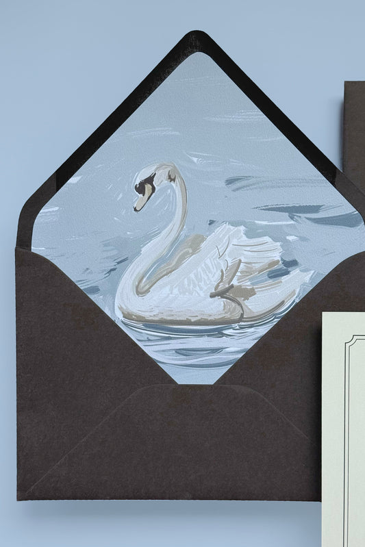 Swan Lake Envelope Liner Template
